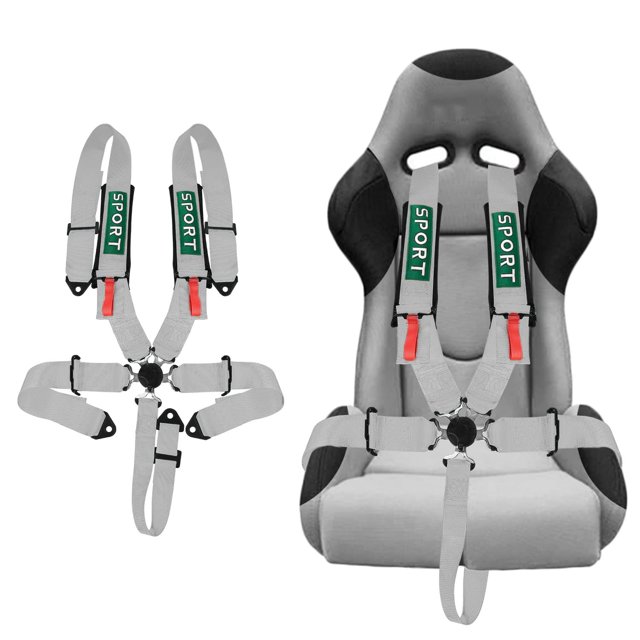 Arnés de seguridad BESTZHEYU SFI 5-Point Racing con almohadillas