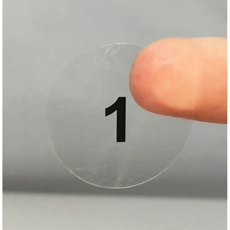 1 To 100 Reflective Laser Small Round Consecutive Numbers - Temu