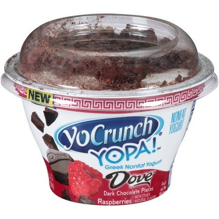 Yopa Non Fat Raspberry Dove Dark Chocolate Pieces
