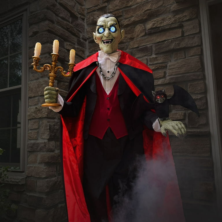 Haunted Hill Farm Vampire Animatronic by Tekky with Lights and
