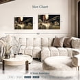 thumbnail image 4 of Elephant Stock City Abstract Wall Art - Horizontal Canvas Wall Art - Living Room Wall Decor - City Canvas - Black And Brown Decor - 36" x 24", 4 of 8