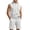 002White, variant on Hogleaql Men's Linen Shirt Shorts Outfits Cotton Short Sleeve Dressy Shirts with Hoodies & Casual Shorts Loose Fit Outfits Cozy Matching Sets with Pockets Army Green 2XL