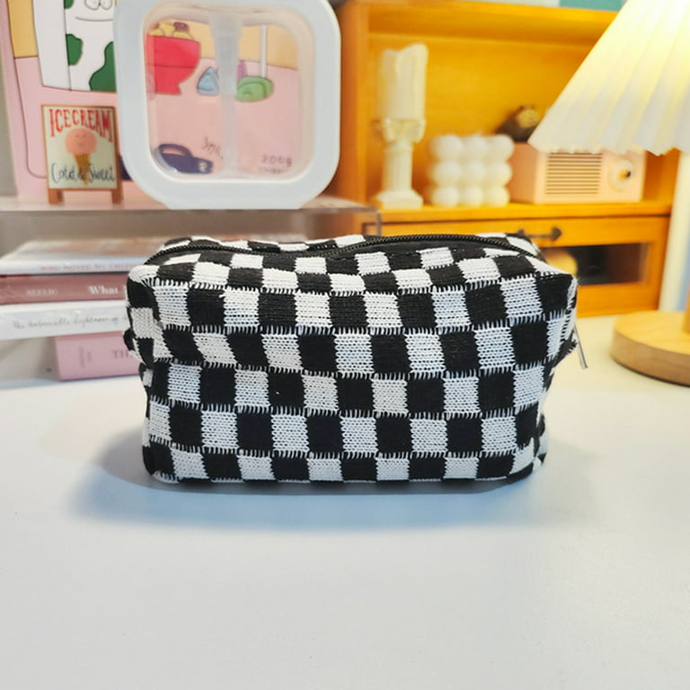 TureClos Knitted Fabric Makeup Bag Colored Cosmetic Eyeshadow