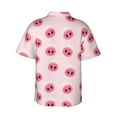 thumbnail image 3 of Picia Cute Pig Nose Gentle Cotton Regular Fit Short Sleeve Casual Hawaiian Shirt for Men-Medium, 3 of 9