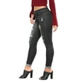 thumbnail image 4 of Vedolay Womens Jeans 2023 Wide Leg Jeans High Waisted Seamed Denim Capri Pants Black,S, 4 of 5