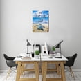 thumbnail image 3 of Beach Wall Art Sea Turtle Wall Decor,It Is Well With My Soul Wall Art Framed Ready to Hang for Living Room Bedroom Home Office, 3 of 5