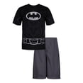 thumbnail image 4 of Warner Bros. Batman Toddler Boys' Athletic Performance T-Shirt & Mesh Shorts Set, Black/Grey (2T), 4 of 9