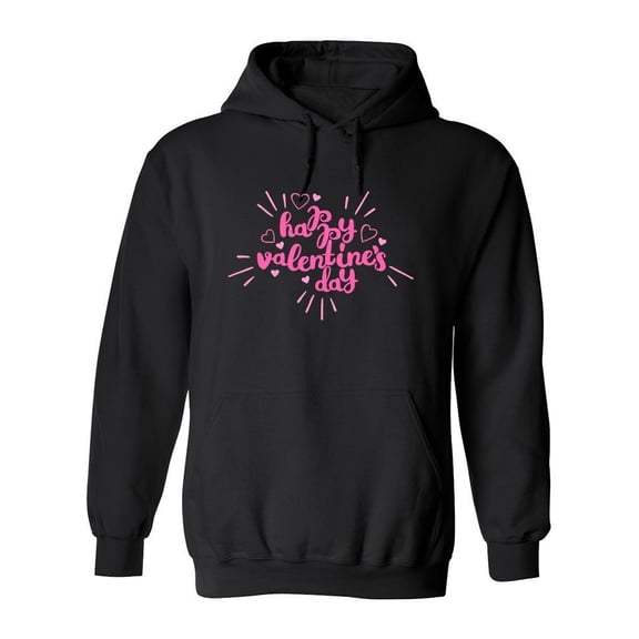 Quote Happy Valentine's Day Hoodie Women -Image by Shutterstock, Female Small