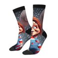 thumbnail image 2 of Saiise Chucky Funny Socks Men Women Adults Novelty Graphic Crew Tube Socks Crazy Design Casual Dress Socks for Sports,Running,Travel, 2 of 7