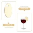 thumbnail image 3 of Nestingho 30Ud Etiquetas Para Bebidas De Acrílico Doradas Reutilizables Con Redondo Para Fiestas Y, 3 of 8