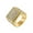 Gold, variant on Men's Domineering Hip Hop Micro-Pave Iced Out Round Zircon Inlay Radiant Knight Biker Ring Cool European and American Style Gold Size 12