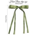 thumbnail image 3 of 4pcs Hair Bows with Ribbon Tails for Women Girls Black Cream Satin Bow Claw Clips, 3 of 4
