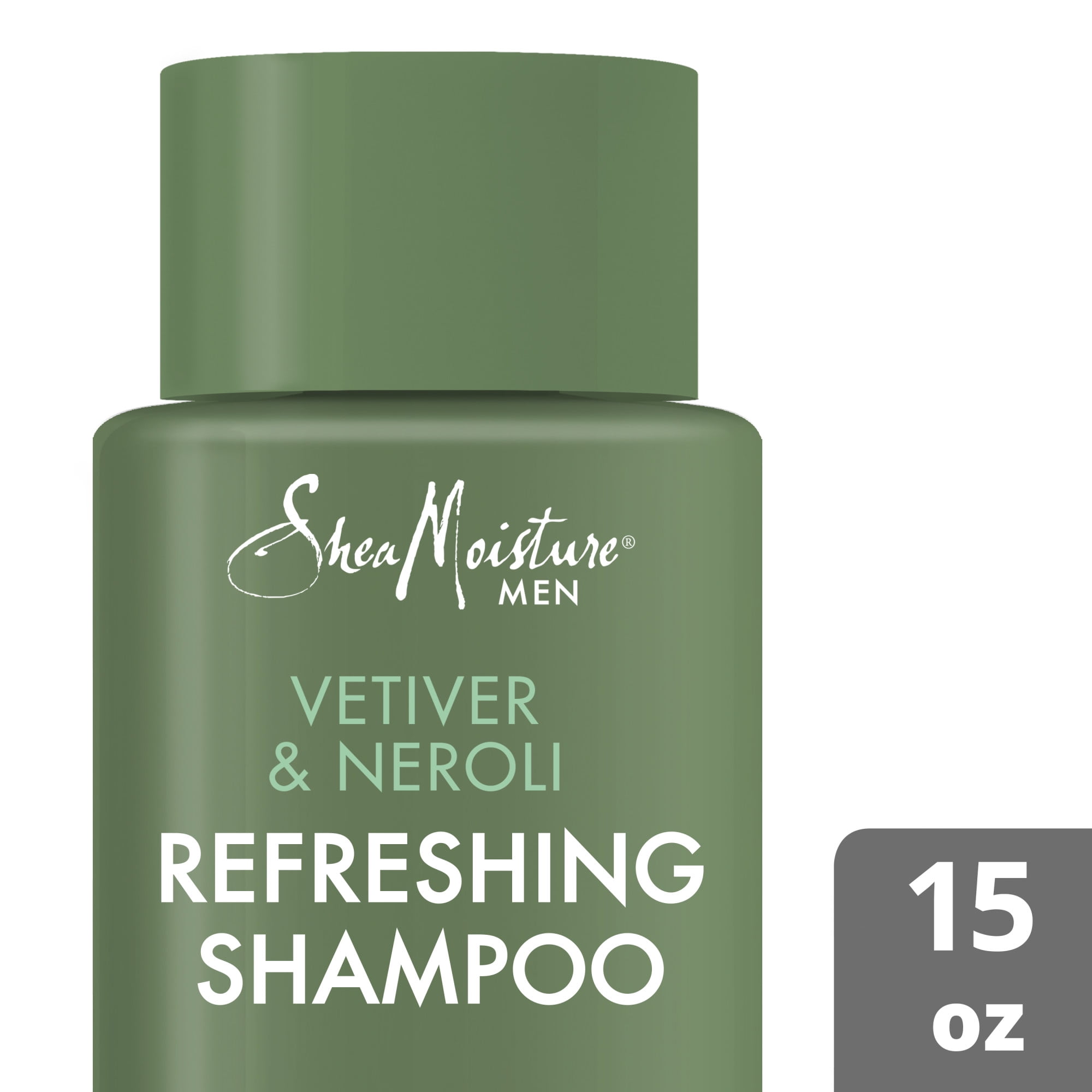 SheaMoisture Men's Clarifying Moisturizing Nourishing Daily Shampoo with Vetiver & Neroli, 15 fl oz