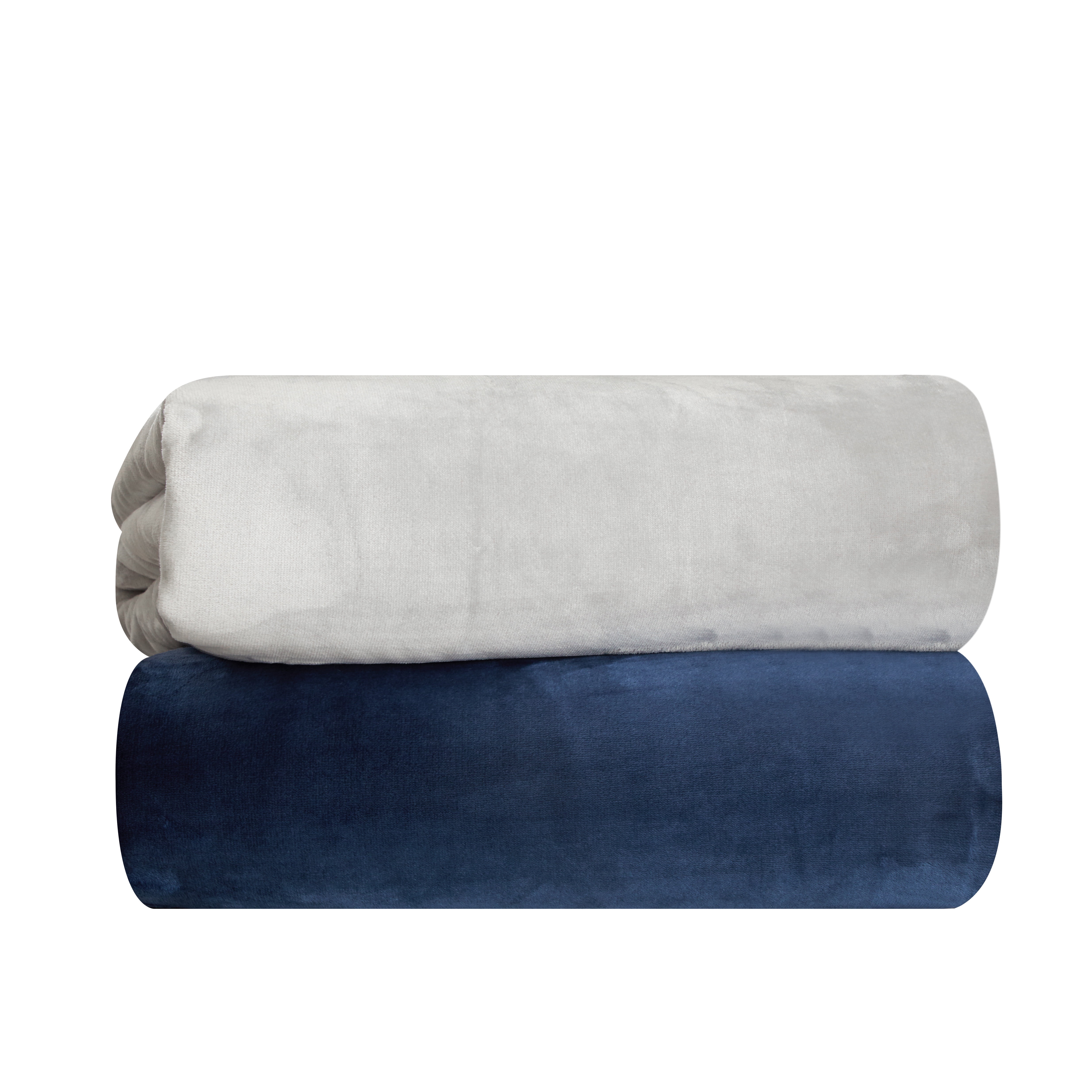 Serta So Huge Oversized Fleece Blanket, 10 Feet x 10 Feet, Grey
