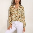 thumbnail image 3 of Vintage Mushroom Designs Collection Long Sleeve Blouse Woman Streetwear Casual Shirts Summer Oversize Woman Streetwear Clothing Birthday Present, 3 of 7