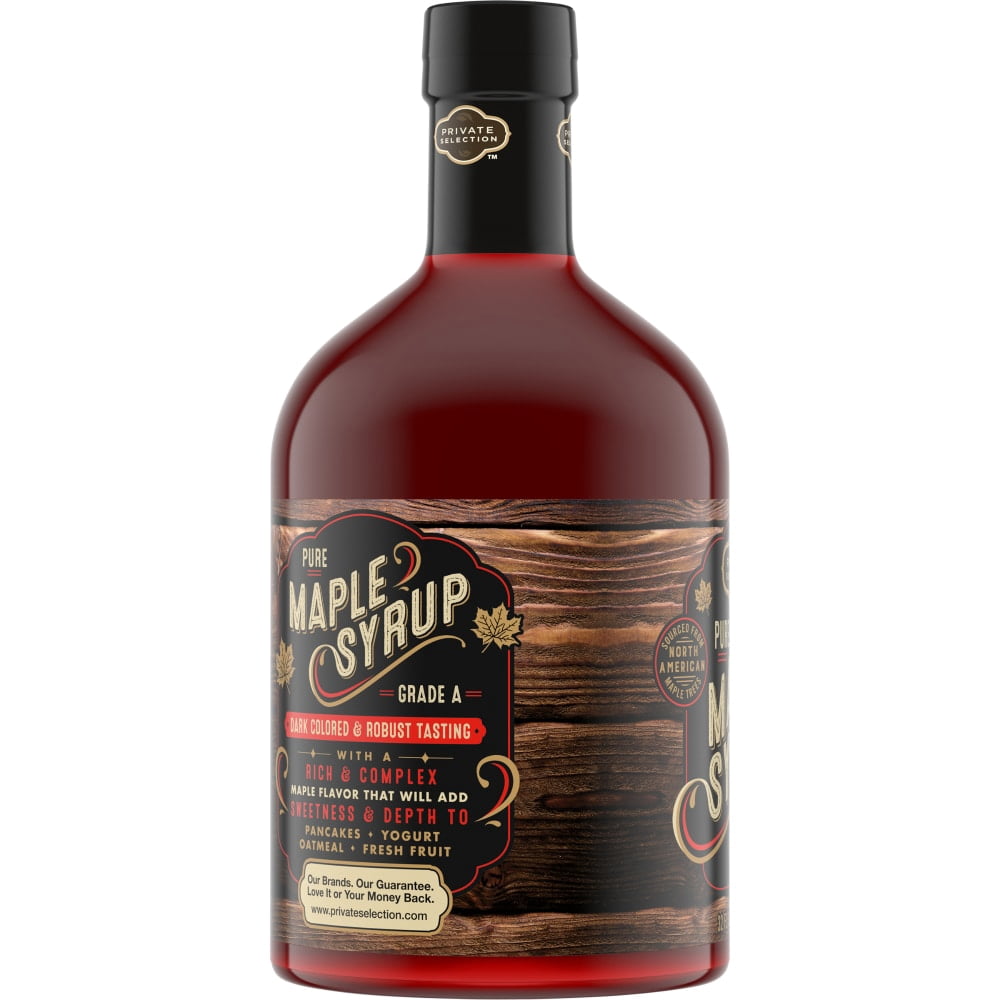 Private Selection 100% Pure Grade A Dark Color Maple Syrup 32 fl oz - 3 count