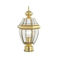 thumbnail image 4 of Monterey Outdoor Post Lantern - Finish: Polished Brass, 4 of 4
