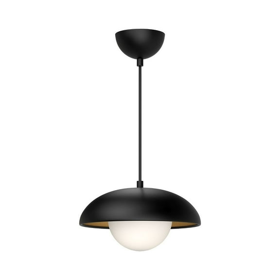 PD522011MBOP-Alora Lighting-Rubio - 1 Light Pendant-6.38 Inches Tall and 10.88 Inches Wide-Matte Black Finish -Traditional Installation