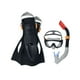thumbnail image 1 of Juego de Snorkel Buceo Adulto Bestway Aletas Negro con Gris, 1 of 4