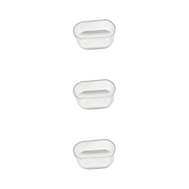 Naiovety 16 pack/lote Protector de suelo de tapón para orificio de tubería PVC duradero evita golpes y arañazos Simple transparente 16*34mm Type1 NO1