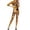 Gold, variant on Womens Halloween Cool Shiny Long Bodysuit Cos Heroes for Party