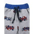 thumbnail image 4 of SXIMEE 2-7T Toddler and Boys Joggers Cotton Sweatpants Kids Pull-On Active Athletic Pants with Drawstring, 4 of 6