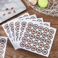 thumbnail image 5 of 625pcs Football Helmet Stickers 1.1 Inch Hamburger Stickers Self Adhesive Helmet Stickers Hamburger Round Stickers Waterproof Hamburger Helmet Decal for Youth Football Baseball Hockey Trophy, 5 of 7
