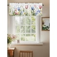 thumbnail image 2 of Valances for Windows Spring Flower Rod Pocket Short Curtain for Bathroom Living Room Bedroom Blue Pink Tulip Floral Wildflower Easter 1 Panel 54x18in, 2 of 9