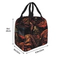 thumbnail image 2 of Bingfone Dark Skull King Throne Print Lunch Bag Insulated Lunch Box, Small Leakproof Cooler Food Lunch Containers Reusable High Capacity Lunch Tote Bags for Work, Travel, Outdoor, 2 of 6
