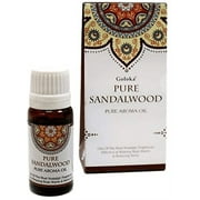 Goloka Pure Sandalwood Aroma Oil, 10 ml (1/3 Ounce) Bottle