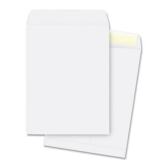 Business Source 28 lb. White Catalog Envelopes Catalog - #13 1/2 - 10" Width x 13" Length - 28 lb - Gummed - Wove - 250 / Box - White