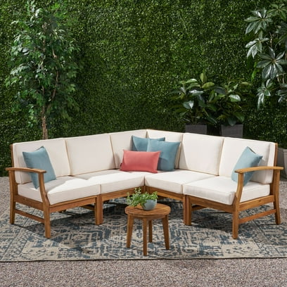 Hermosa Outdoor 5 Piece Chat Set with Cushions
