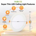 thumbnail image 4 of Luminaria MAILCOS de 15 cm, paquete de 12, 5 CCT regulable, 12 W, 120 V, ETL, 4 of 7