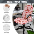 thumbnail image 6 of POLERO Strawberry Elastic Cloth Office Swivel Chair Cover with Easy Install, Scratch Resistant Anti Corrosion All-in-One High Back Chair Slipcover for Home Office, 6 of 7