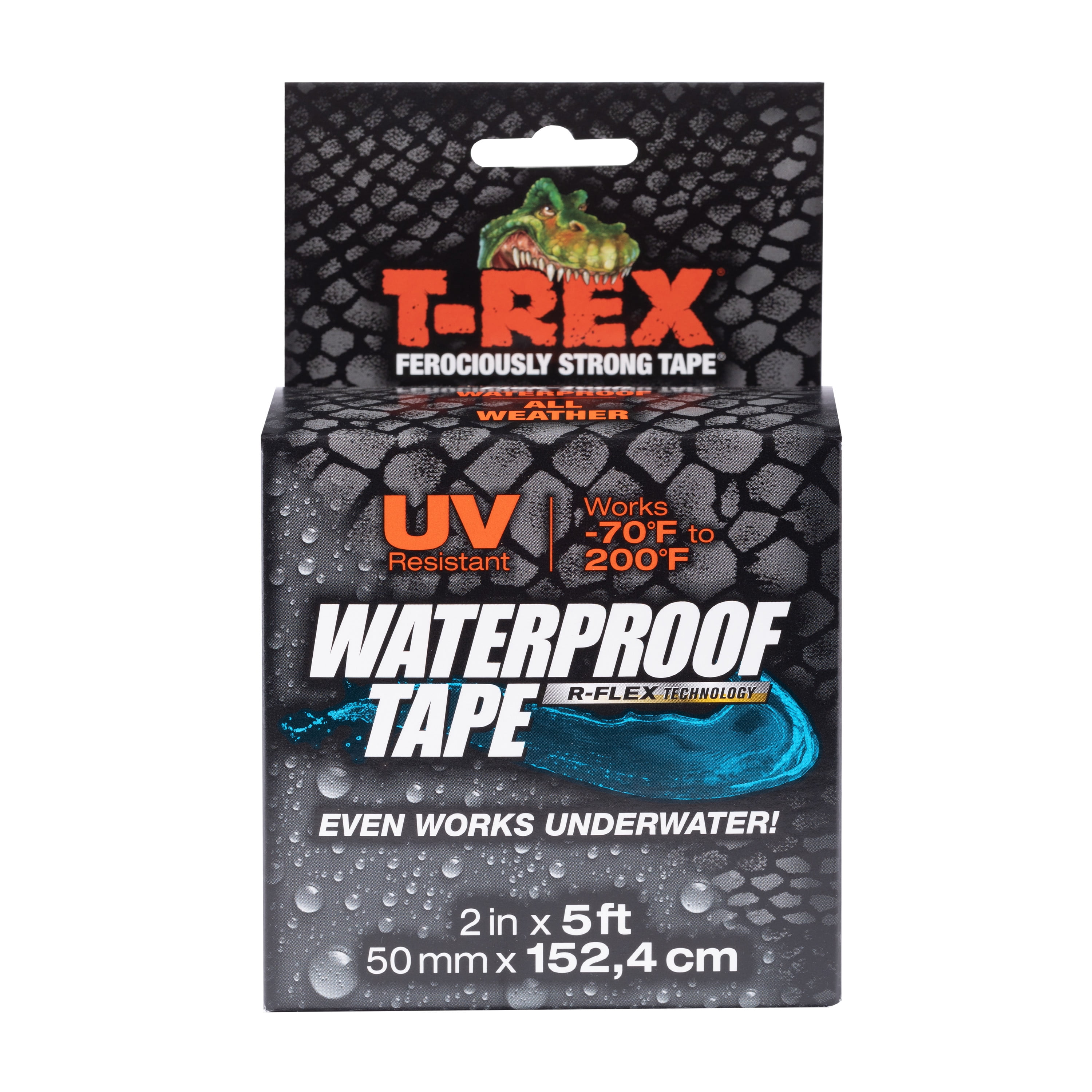 T-Rex Brand 1.88 in. x 5 ft. Black Waterproof Multipurpose Rubber Tape