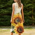 thumbnail image 4 of Yievot Summer Dresses for Women Casual Sleeveless Midi Dress Pleated Flowy Tshirt Sundress Floral Print Cute Dress, 4 of 6