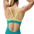 thumbnail image 3 of Speedo Maillot de Bain une Pièce à Fines Bretelles pour Femmes Solid Flyback 2.0 Endurance+ - Turquoise Gem, 42, 3 of 3