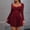 *Wine, variant on ClodeEU Women's Square Neck Long Sleeve Fit Mini Dress with Tiered Ruffled Hem Blue,Womens Plus M