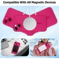 thumbnail image 2 of Magnetic Case for iPhone 14 Plus Phone Case for Women, Shockproof Matte Luxury Soft Metallic Luster Design with Camera Lens Protector, Compatible with Magsafe for iPhone 14 Plus 6.7"-Hot Pink, 2 of 13