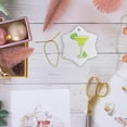 thumbnail image 6 of 3drose, a Lime Margarita Mixed Drink Design for Any Fun Party., 3 inch Snowflake Porcelain Ornament, 6 of 7
