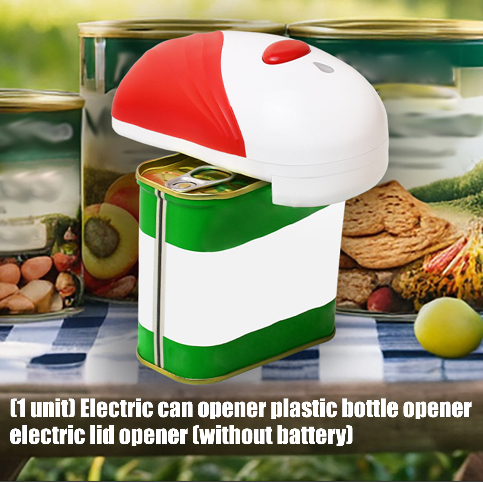 Powered Jar Opener For Multiple Lid Size Plastic Construction Can Opener Ideal For Travel And Daily Use