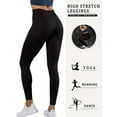 thumbnail image 2 of 5 Pack Super Soft Leggings for Women, High Waisted Tummy Control No See Through Workout Yoga Running Pants Leggings, 2 of 5