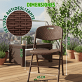 thumbnail image 4 of Silla Café Tipo Rattan Plegable Inmatmex 10pz Ideal Para Eventos, 4 of 10