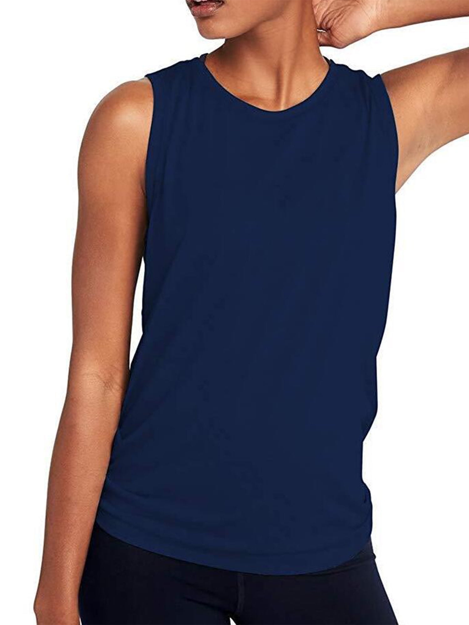 Women's Workout Tank Cotton Sleeveless Athletic Running Shirts Yoga Top - Walmart.com