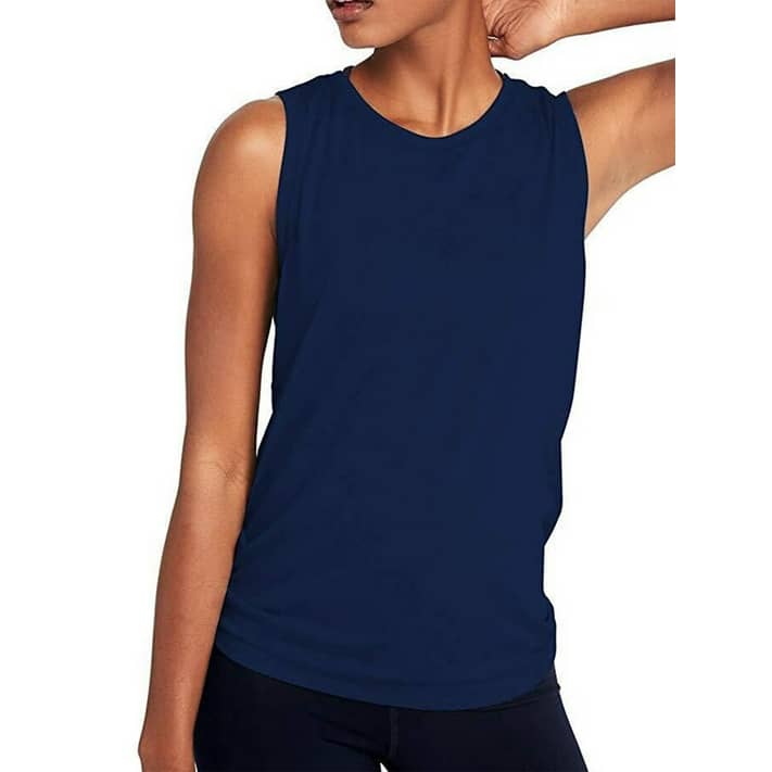 Women's Workout Tank Tops Cotton Sleeveless Athletic Running Shirts Yoga  Gym Top - Walmart.com