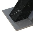 thumbnail image 6 of Square Modern Dining Table, Stretchable Black Marble Table Top, & Metal, 47.24"-61.19"l, 220 Lbs Load Marble Surface, Steel, 61.19 In. Depth, 6 of 6