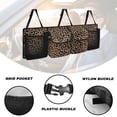 thumbnail image 5 of KUIFORTI Leopard Print Trunk Organizer for SUV, Truck,Sedan, Reusable Car Organizer with 4 Pocekt, Adjustable Car Seat Organizer Backseat (37.01"*11.8"), Lightweight Car Storage Bag for SUV/MPV/Truck, 5 of 6