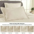 thumbnail image 4 of Superior Geometric Fret Cotton Decorative Bedspread and Sham Set, Twin, Ivory, 4 of 9