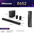 thumbnail image 3 of Restored Hisense R652 5.1 Ch Soundbar with a Total of 440W Output, Rear Surround Speakers, 6.5” Wireless Subwoofer, Dolby Atmos and DTS Virtual x, Easy Connect, 3 of 6