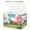 Green Meadow Cherry, variant on Foldable Fabric Storage Bin With Handle Collapsible Basket Box Storage With Lid Organizer Green Meadow Cherry